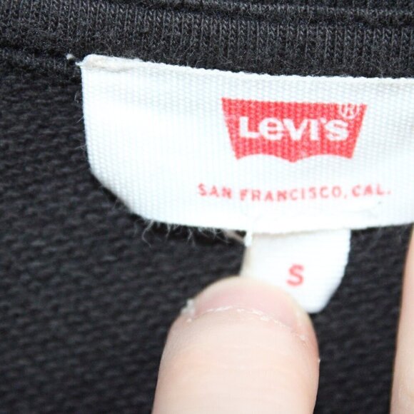 Levi's Women’s Black Crewneck Sweatshirt with Fringe Size Small - Picture 7 of 7